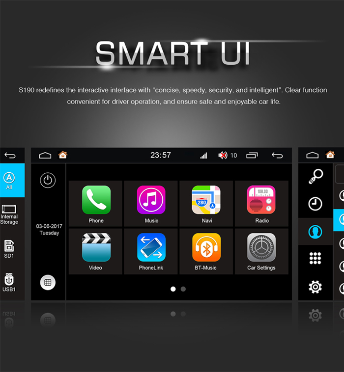 Navigatie android platforma S190 android 7 caraudiomarket craiova